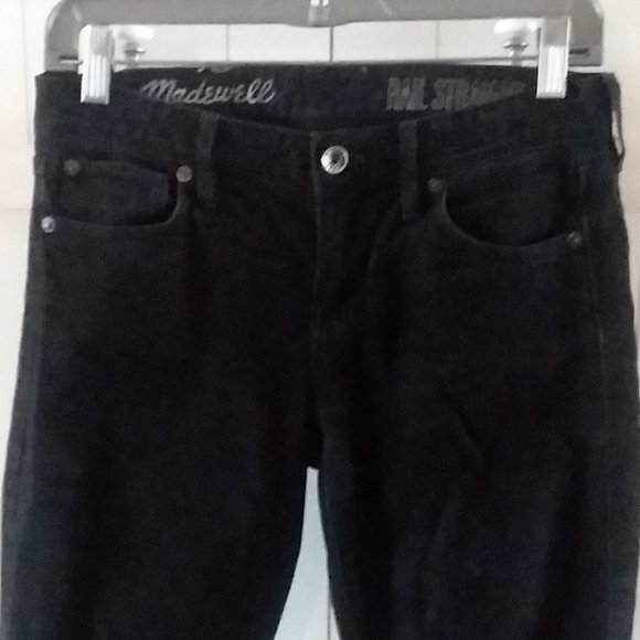 MADEWELL Black Rail Straight Leg Jeans sz 26x34 - Picture 3 of 11